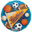 Foil Balloon Happy Birthday Sports 45cm Conver USA