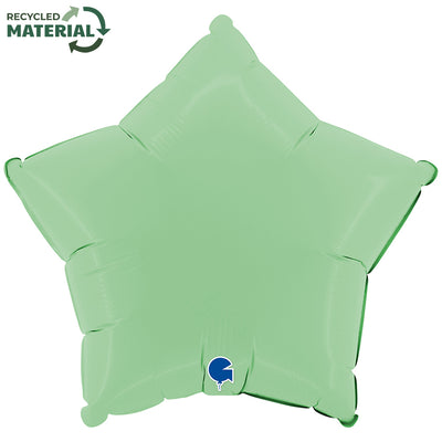 Balon Folie Stea Verde Mat 46cm