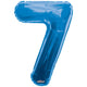 Balon folie cifra 7 albastru 19669-34