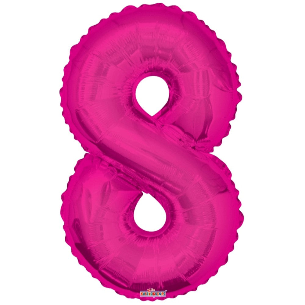 Balon folie cifra 8 fuchsia 19680-34