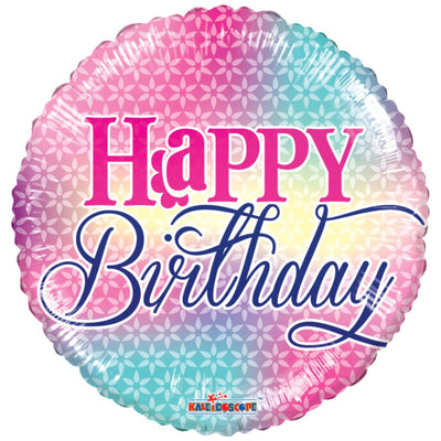 Happy Birthday Girly Foil Balloon 45cm