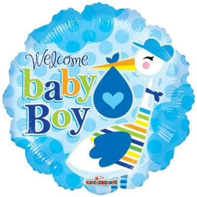 Baby Boy Stork Foil Balloon 19729