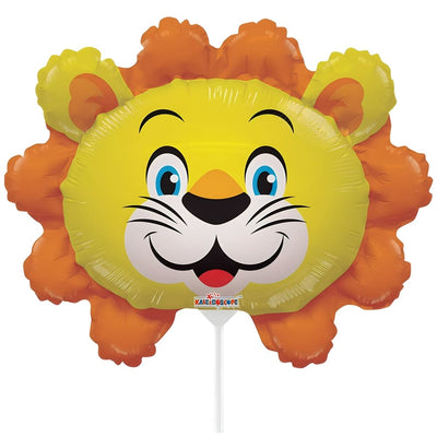 Foil Balloon Mini-Figure Lion Head (AIR) 35cm