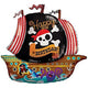 Foil balloon Happy Birthday Pirates Ship