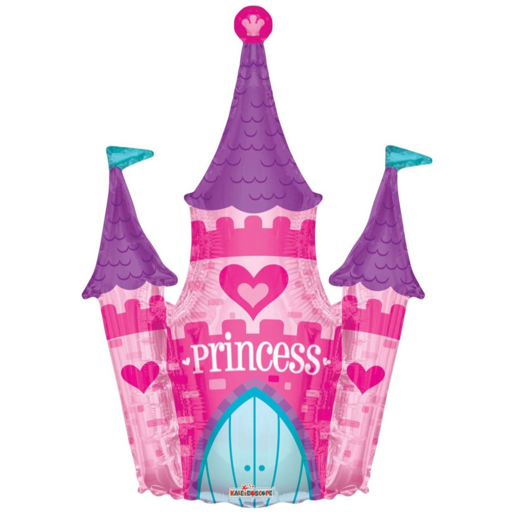 Happy Birthday Princess Castle Foil Balloon