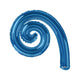 Balon Folie 35cm Spirala Curly Albastru