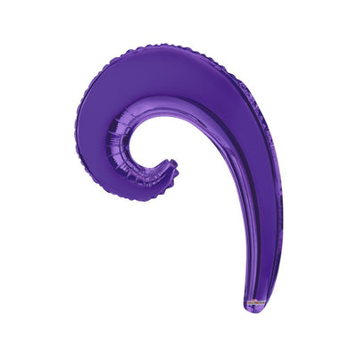 Foil Balloon 35cm Val Curly Purple 19922