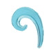 Foil Balloon 35cm Val Curly blue 19924