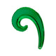 Foil Balloon 35cm Curly Green 19960