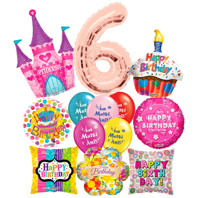 Balloon Bundle Birthday Girl 6 Years - 2020177