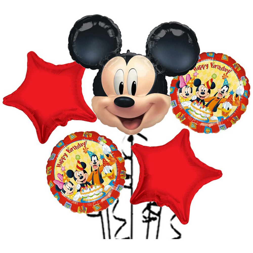 Buchet 5 baloane folie Tematica Mickey 2022109
