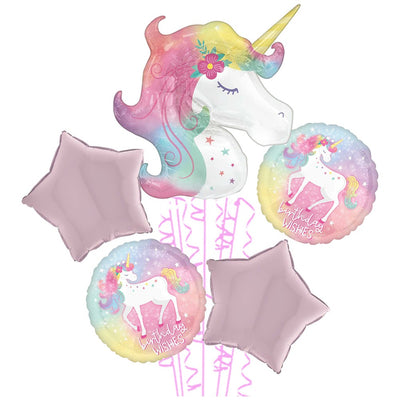 Buchet 5 baloane folie Tematica Unicorn 2022142