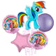 Buchet 5 baloane folie Tematica My little Pony - Rainbow Dash 2022149