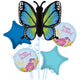 Buchet 5 baloane folie Tematica Fluturi 2022156