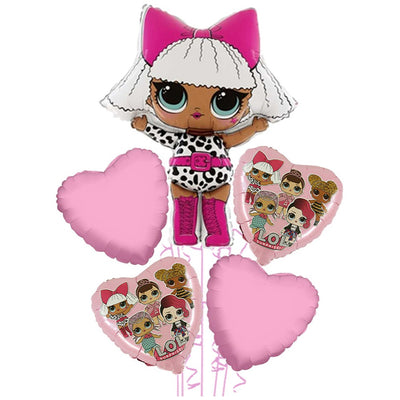 Buchet 5 baloane folie Tematica LOL Surprise - Diva 2022169