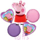 Buchet 5 baloane folie Tematica Peppa Pig 2022192
