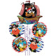 Foil Balloon Bouquet, Pirate Theme, 5 Balloons 2022246