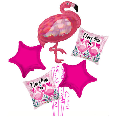 Buchet 5 baloane folie Tematica Flamingo 2022252