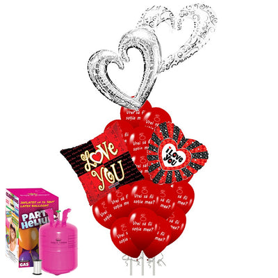 Marriage Proposal Balloons Package RO (with large cylinder) - 2022335