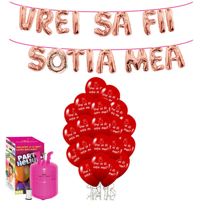 Marriage Proposal Balloon Package RO (with small tank) - 2022336