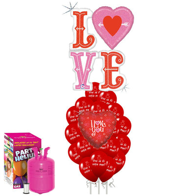 Marriage Proposal Balloons Pack RO (with large helium tank) - 2022337