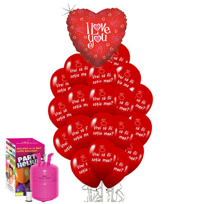 Marriage Proposal Balloon Pack RO (with small tank) - 2022338