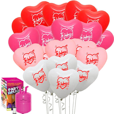 Valentine's Day Balloon Package (with small helium tank)