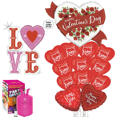 Valentine's Day Balloon Pack (with large helium tank)