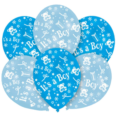 Set 6 Baloane Latex Print It's a Boy Print Allover 28cm INT995697 INT995697