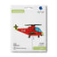 Balon Folie Figurina Elicopter Rosu 75 cm Grabo