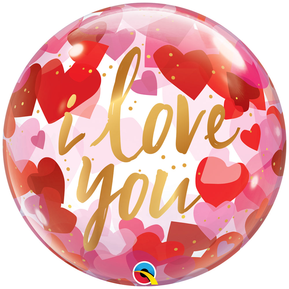 Deco Bubble I Love You Inimioare 22inch - 55cm 20941 Qualatex