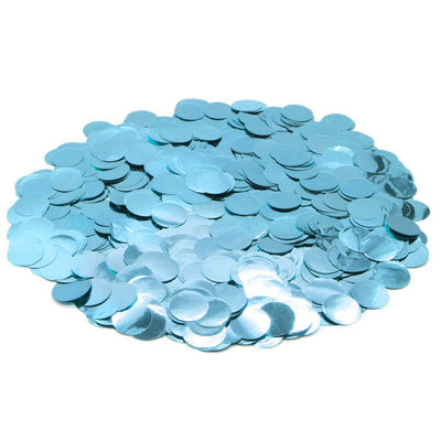 Confetti Metalic Albastru deschis 1.5cm Rotund 100g