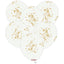 SET 25 Baloane latex 30cm Albe print Splatter Gold