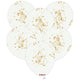 SET 25 Baloane latex 30cm Albe print Splatter Gold