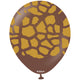 Baloane latex 30cm Safari Giraffe - Chocolate Brown(Print: Gold)