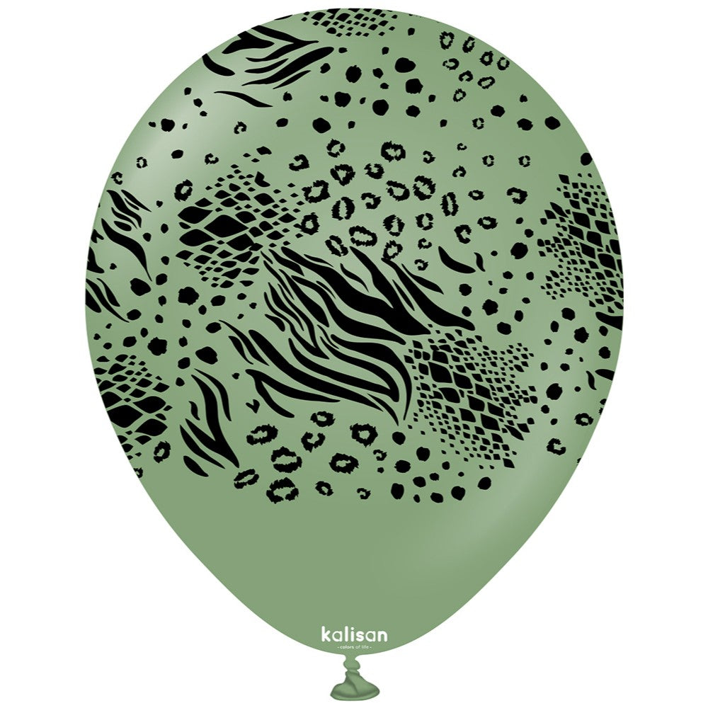 Baloane latex 30cm Safari Mutant - Eucalyptus Print Colour: Black