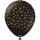 Baloane latex 30cm Safari Leopard - Black (Print - Gold)