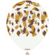 Latex Balloons 30cm Safari Savanna - White