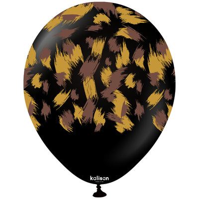 Baloane latex 30cm Safari Savanna - Black