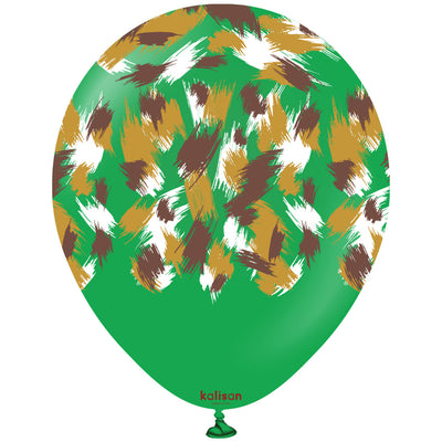 Baloane latex 30cm Safari Savanna - Green