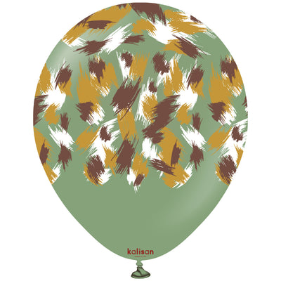 Latex Balloons 30cm Safari Savanna - Eucalyptus