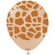 Baloane latex 30cm Safari Giraffe - Desert Sand (Print: Caramel)