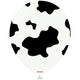 30cm Latex Balloons Safari Country Cow - White (Print: Black)