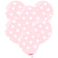 SET 25 Baloane latex 30cm Light Pink cu buline albe