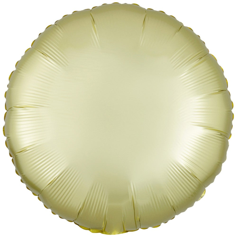 Balon Folie ROTUND Galben SATIN Lux 43cm AMS 39901 02