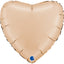 Satin Nude Heart Foil Balloon 56cm