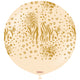 Jumbo latex balloon 60cm Safari Mutant - Blush Print - Gold