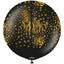 60cm Safari Mutant Jumbo Latex Balloon - Black (Gold Print)