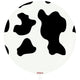 Latex Jumbo Balloon 60cm Safari Country Cow - White (Print: Black)