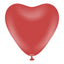 SET 25 Baloane latex Inima 30cm Standard Deep Red 2352